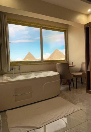 Pyramids Rose view